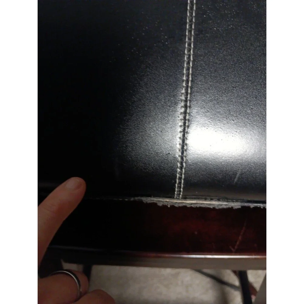 McKlein Edgebrook 15.6 Leather Wheeled Ladies Laptop Briefcase Black EUC
